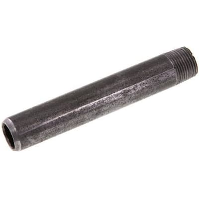 R 3/8'' Buitendraad x 17.2mm Stalen Pijpnippel met Las uiteinde 50 Bar DIN 2982 - 100mm [2 Stuks]