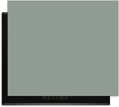 KitchenArt - Iceberg Green – Inductie Beschermer - 71x52 cm - Kookplaat Beschermer - Luxe Afdekplaat Inductieplaat - Anti-slip & Oprolbaar - Beschermmat Inductiekookplaat