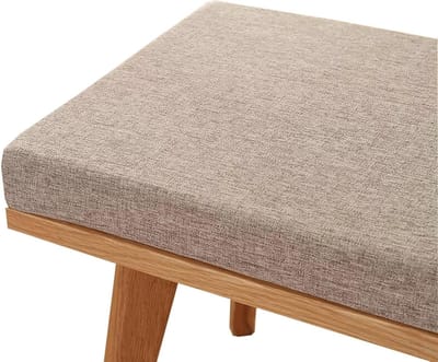 Bankkussen Comfort - Zitkussen Buiten - Ontspannen Zitten - Antislip Onderkant - 150x40cm - Beige