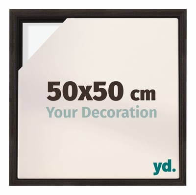 Your Decoration - Baklijst 50x50 cm - Eiken Donker - Baklijst voor Canvas - MDF - Lyon