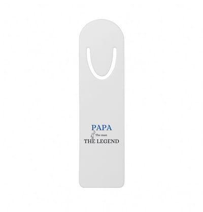 Hacebo® - Papa the man the legend metalen boekenlegger - Papa - cadeau papa - cadeau - verjaardag papa - vaderdag Bladwijzer boekenleggers - 12.7 cm x 3.2cm