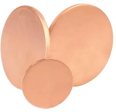 Ronde Zuivere Koperen Schijven Diktes 0.3mm tot 4mm Metaalplaat