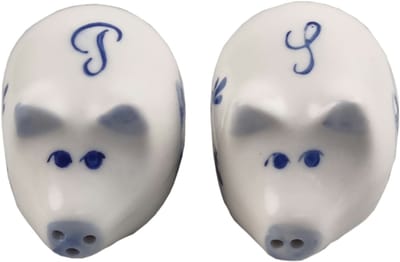 Elcee-Haly – Tafelen - Peper & Zout - Varkens - Delftsblauw