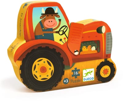 Djeco | Puzzel De tractor 16 Stuks