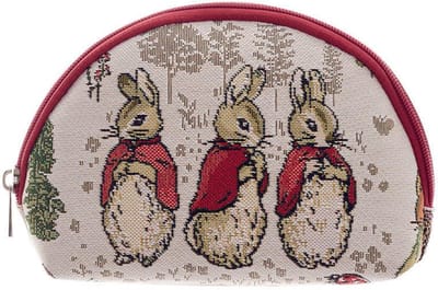 Make-up tasje - Gobelinstof - Peter Rabbit - Flopsy - Konijntjes