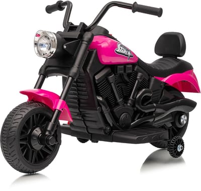Danky Motor - Elektrische Kindermotor - Magenta - Accuvoertuig - Stevig Design - 18-36 Maanden