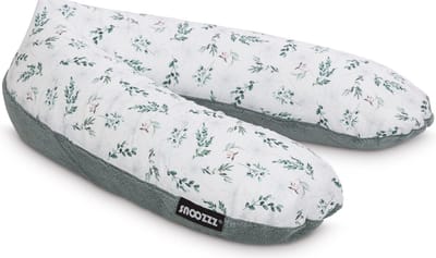 Snoozzz Zwangerschapskussen Zijslaapkussen Lichaamskussen - 185 cm - microparel vulling - luxe draagtas - wasbare hoes - Teddy Natur