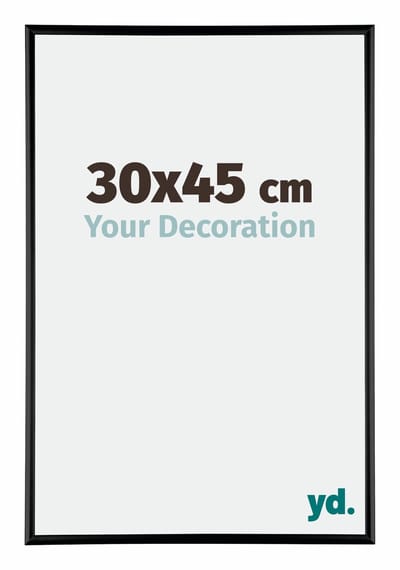 Your Decoration - Fotolijst 30x45 cm - Aluminium - Zwart Hoogglans - Kent