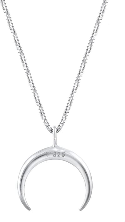 Elli - Halsketting - Dames Halve Maan Astro Blogger in 925 Sterling Zilver - Dames