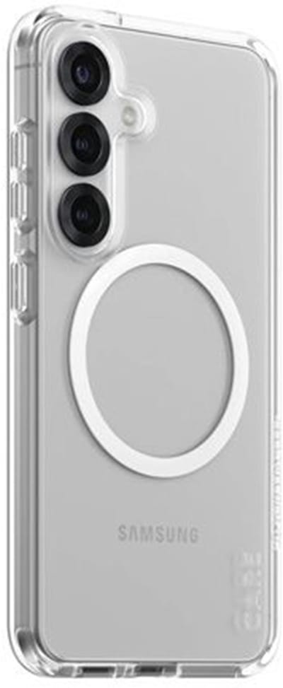 CARE by PanzerGlass Flagship Case Transparent Urban Combat w. White QI Compatible Samsung Galaxy S25