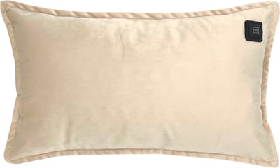 Warmpi Warmtekussen Fluweel Beige – 50x30 cm – Elektrisch Verwarmd Ergonomisch Kussen – Inclusief 10.000 mAh Powerbank – 2 Infrarood Warmtepanelen aan de voorkant – 3 Warmtestanden tot +/- 60°C