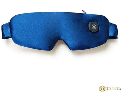 TRESTO - Draadloos Verwarmend Oogmasker – Oplaadbaar Warm Oogmasker – Elektrisch Slaapmasker – Ontspannend – Blauw
