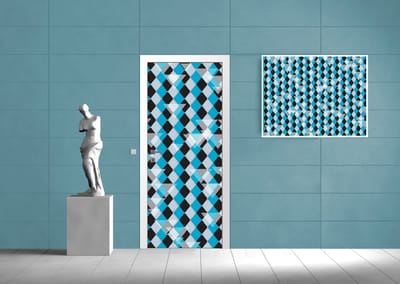 Modern Abstract Diamond Photo Wallcovering