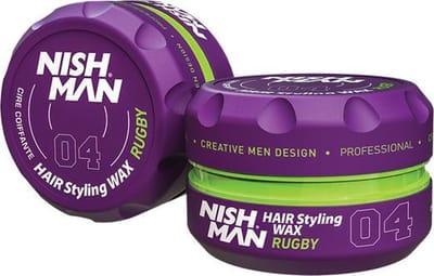 Nishman Hair Styling Wax 04 Rugby, Escobar Geur Aqua Wax 150g Heren