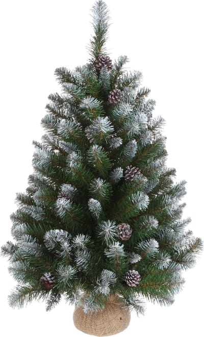 Triumph Tree Empress Kunstkerstboom H90 x D71 cm - Kunstboom in Jute Zak - Kunst Kerstboom voor Binnen - 184 Tips - Groen