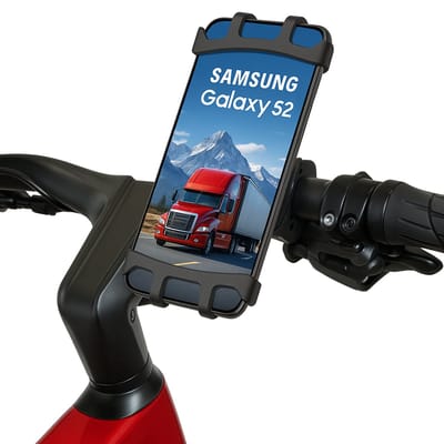 Telefoonhouder Fiets | Stevige Fietshouder Telefoon | Schokbestenndige telefoon houder voor smartphones scooter | Universeel | Fietshouder | FIets Telefoon Houder | Steun | Houder Fiets Telefoon