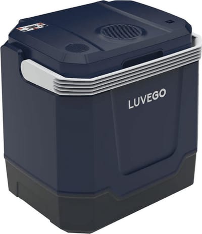 Luvego Elektrische Koelbox 32L - Frigobox 12 Volt 230v - Met Ingebouwde Bluetooth Speaker - Auto Coolbox