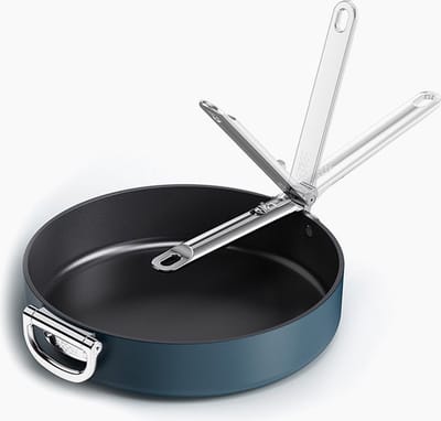 Joseph Joseph Space 30 cm koekenpan met anti-aanbaklaag en inklapbare handgreep
