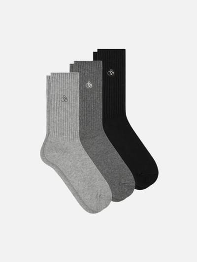 Scotch & Soda Non Terry Casual Crew Sokken 3-pack - Heren