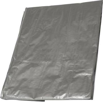 Afdekzeil Polypropyleen - Beschermhoes Zeil - Afdekken Beschermen - UV-bestendige Oogjes - 185 x 285 meter - Grijs