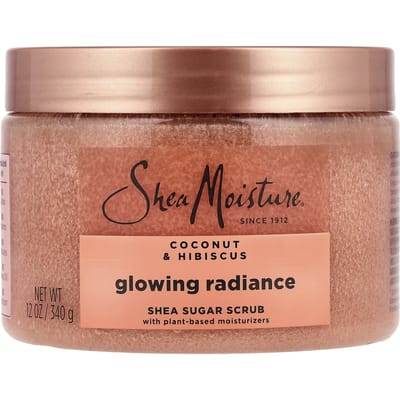 SheaMoisture, Stralende Gloed, Shea Suiker Scrub, Kokosnoot & Hibiscus, 12 oz (340 g) brown