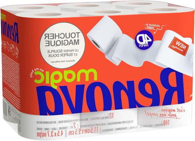 Toiletpapier 2-laags - Zacht papier - Dagelijks gebruik - 4D vezelweeftechnologie - 12 rollen - Wit