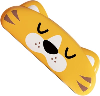 Mondharmonica speelgoed - Muziekinstrument kinderen - Muzikale ontwikkeling - Cartoondieren ontwerp - 13 cm - Geel