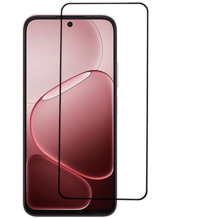 Coverup Screen Protector - Geschikt voor OPPO A6 5G / A6x 5G / A6x 4G Screen Protector - Coverup Full-Cover Tempered Glass - Fingerprint Unlock - Zwart