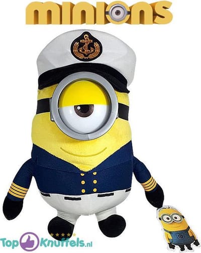 Minions Pluche Knuffel Kapitein (Geel) 30 cm Despicable Me | Minion Speelgoed
