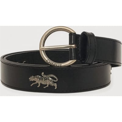 Fabienne Chapot Studded Leopard Belt Black Maat: 85 | Riemen Outlet | Dames | Zwart