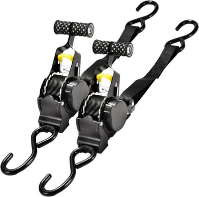 Intrekbare Spanbanden - Ratchet Banden - Veilig Transport - Automatisch Intrekbaar Systeem - 680kg 3.3m - Zwart