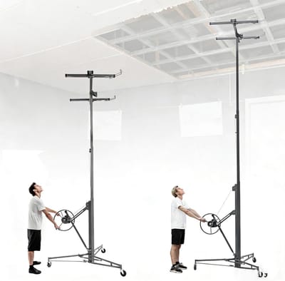 Gipsplaatlift XXL - Paneelheffer - Zelf Monteren - Verstelbaar 140-350cm - Max 68 kg - Grijs