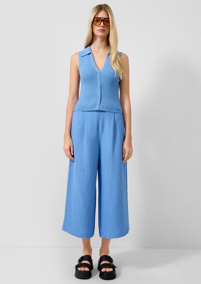 Q/S designed by - Dames broek - Maat 34 - Vrouwen - blauw - Viscose