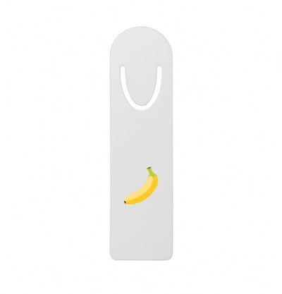 Hacebo® - Bananen metalen boekenlegger - Fruitschaal - fruit liefhebbers - Banaan - vrucht - gezond eten Bladwijzer boekenleggers - 12.7 cm x 3.2cm