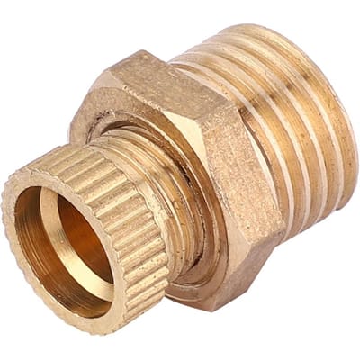 5 Pièces Robinet de Vidange d'Eau Rond Laiton Kits de Remplacement Accessoires Compresseur d'Air G1 4