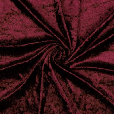Velours de panne - 140cm breed - Bordeaux rood - 10 meter