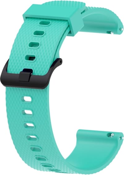 Siliconen bandje - geschikt voor Garmin Venu (2 Plus) / Venu SQ (2) / Vivomove (Style - Sport) / Vivoactive 3 / 5 / 6 / Forerunner 55 / 165 / 245 / 645 / 570 - 42mm - mintgroen