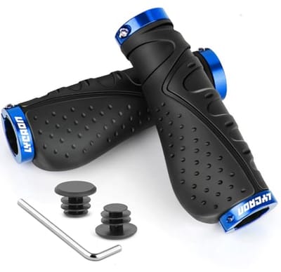 Ergonomische Antislip Fietsstuurgrepen met Aluminium Slot - Fietshandgrepen voor Mountainbike, BMX en Scooters