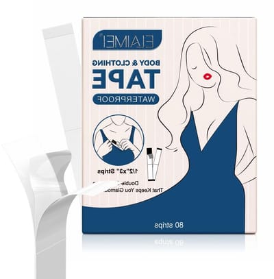 Dubbelzijdige Plakband voor Kleding - 80 Stuks Transparante, Onzichtbare Anti-slip Tape voor Jurken en Onderkleding