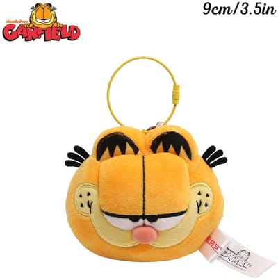 Originele Garfield Zachte Pluche Speelgoed Sleutelhanger Schattige Anime Kat Knuffeldieren Poppen Kawaii Cartoon Garfield Hanger Cadeaus orange
