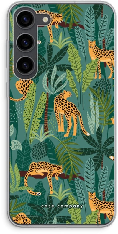 Case Company® - Hoesje geschikt voor Samsung Galaxy S23 Plus hoesje - Luipaard 2 - Soft Cover Telefoonhoesje - Bescherming aan alle Kanten en Schermrand