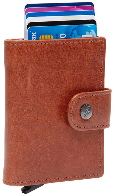 The Chesterfield Brand Leren Portemonnee Barrea Wallet Cognac Bruine