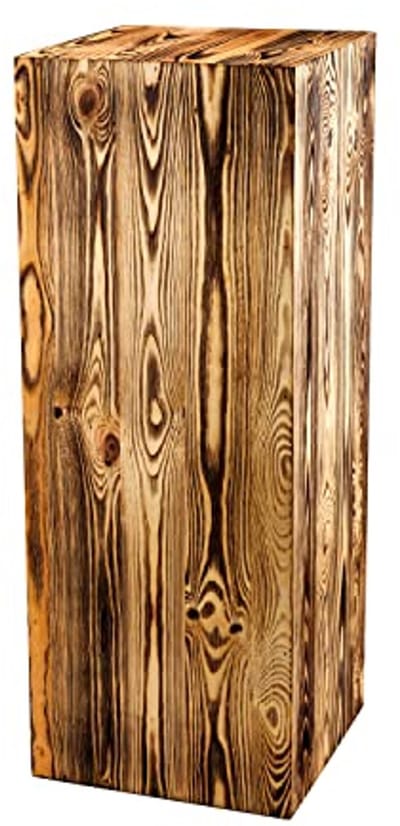 Rustieke Houten Zuil voor Planten en Decoratie - Duurzaam en Elegant
