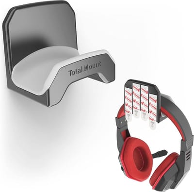 Gaming Headset Hanger met Verwijderbare Plakstrips - Eenvoudig en Beschadigingsvrij Monteren