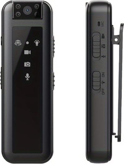 Bovista Bodycam - Politie - Chest Camera - Spy Camera - Spy Cam - Verborgen Camera - Spionage Camera - Action Camera - HD