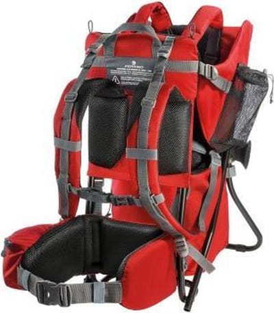 Ferrino - CARIBOU - Comfortabele babyrugdrager - Kinder rugdrager - Maximale draagcapaciteit 20 kg - Rood