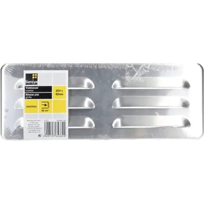 Sencys Vlakkanaal 204x60mm Muurrooster Aluminium
