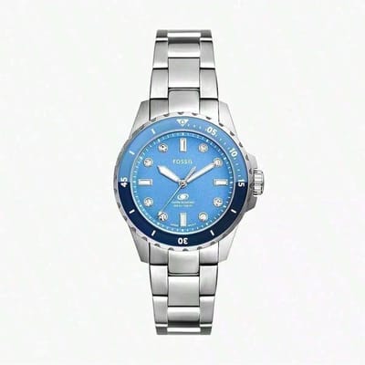 Blauw Duik 3-wijzer Roestvrij Staal Horloge – ES5353 blauw