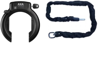 Axa XL Imenso X-Large set met 100cm Insteekketting - Zwart