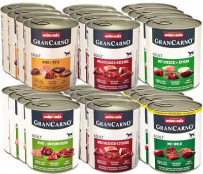 Animonda GranCarno - Hondenvoer - MIX Smaken - 24x800g - Graanvrij